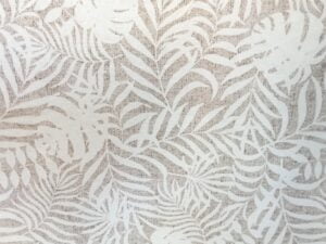 Tejido Loneta Hojas Beige