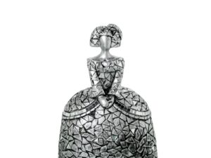 Figura Menina Plateada