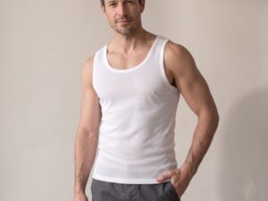 Camiseta Interior Algodón hombre calada