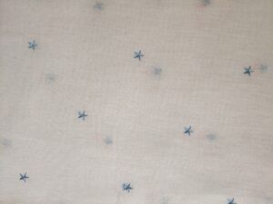 Visillo al corte Estrellas Celeste